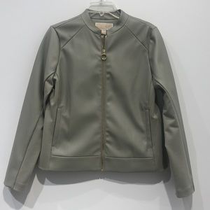 NWT Michael Kors vegan leather jacket M